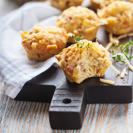 Muffins au jambon fromage