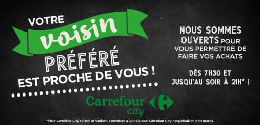 horaires Carrefour City