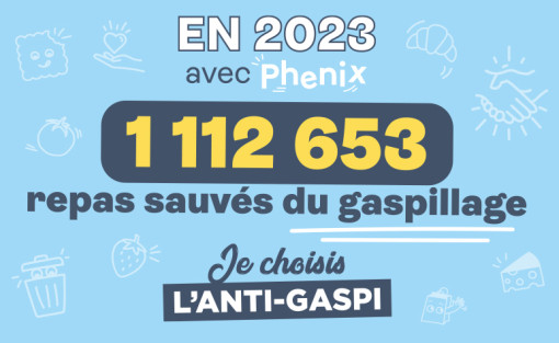 1 112 653 repas sauvés du gaspillage alimentaire avec PHENIX !